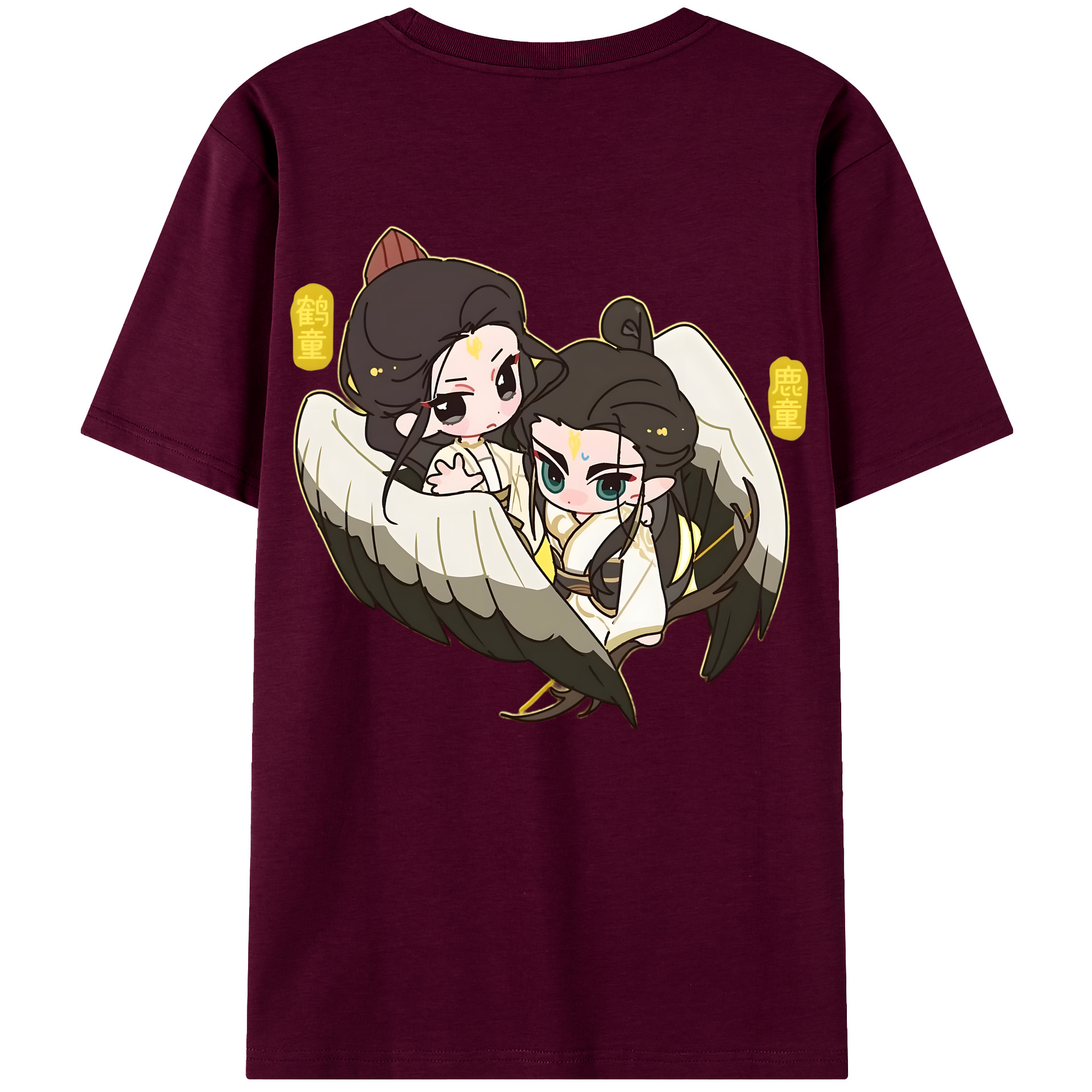 （画像用） Ne Zha 2 ナタ 魔童の大暴れ レディース半袖Tシャツ(バックプリント)